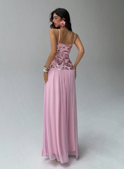 ELOISE SEQUIN MAXI DRESS