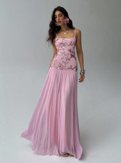 ELOISE SEQUIN MAXI DRESS
