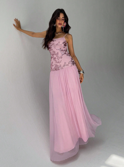 ELOISE SEQUIN MAXI DRESS