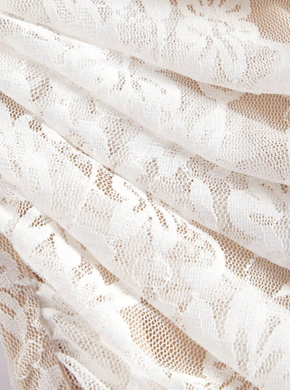 SANDRA LACE OFF-SHOULDER DRESS