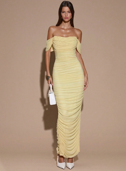 Sophia Ruched Maxi Dress