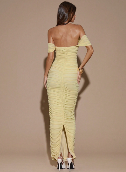 Sophia Ruched Maxi Dress