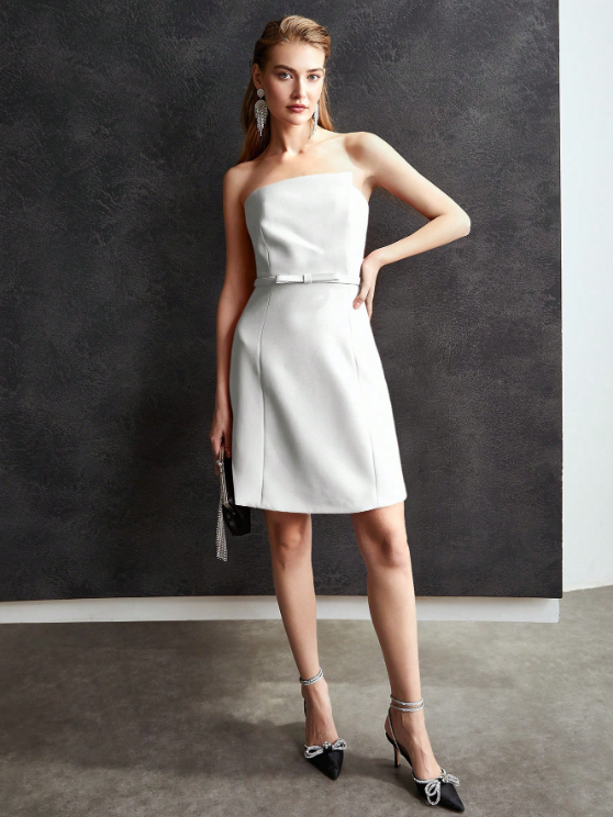 KELLY BOW BELTED BODYCON DRESS