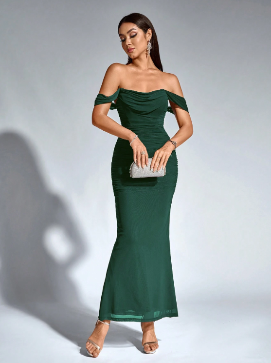 KATE OFF SHOULDER MAXI DRESS