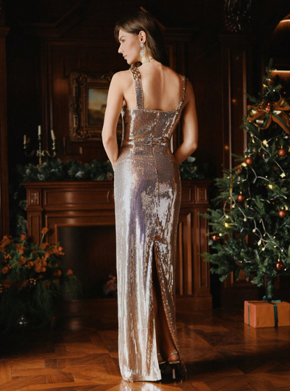 Luana Sequin Maxi Dress