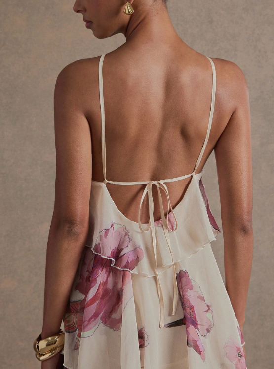 SANDRA CHIFFON MAXI DRESS-FLORAL