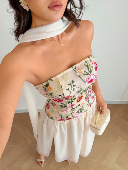 Daisy Embroidery Maxi