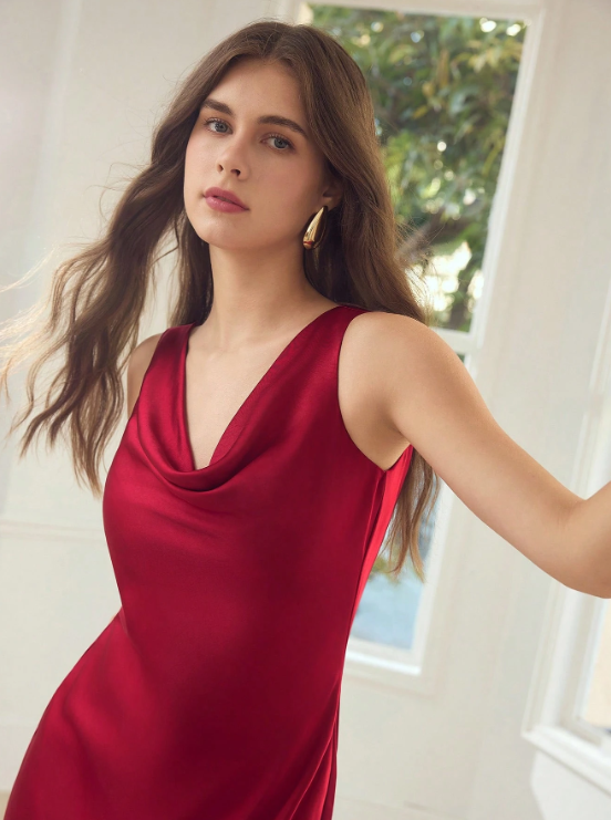 Zoé Cowl Neck Maxi Dress