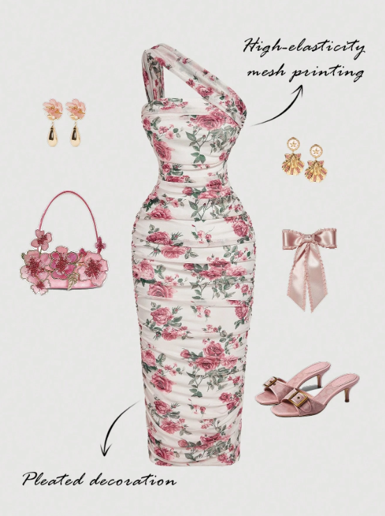 Jeneva Floral Midi Dress