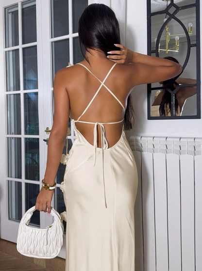 Marly Floral Backless Maxi Dress