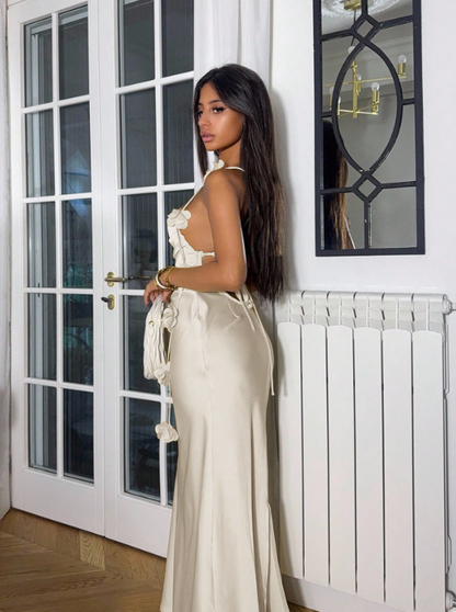 Marly Floral Backless Maxi Dress