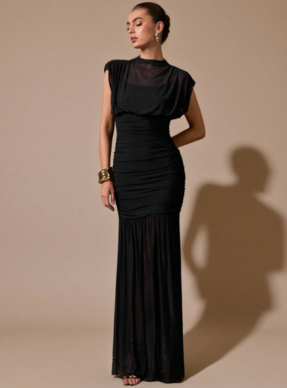 Chloé Wrap Shawl Maxi Dress