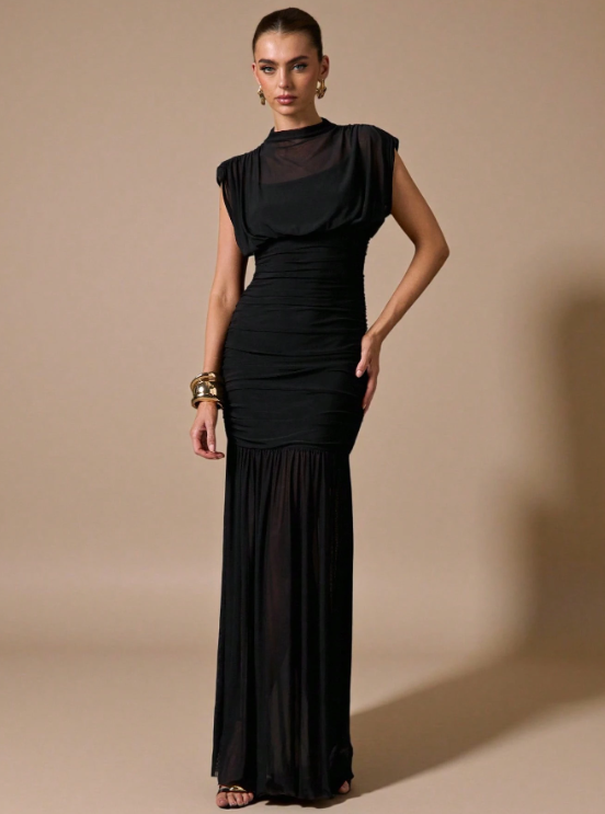 Chloé Wrap Shawl Maxi Dress