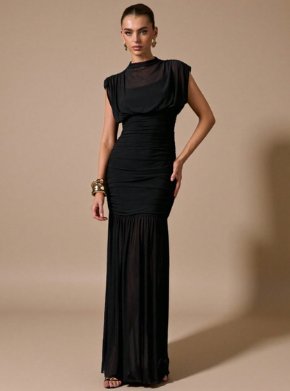 Chloé Wrap Shawl Maxi Dress