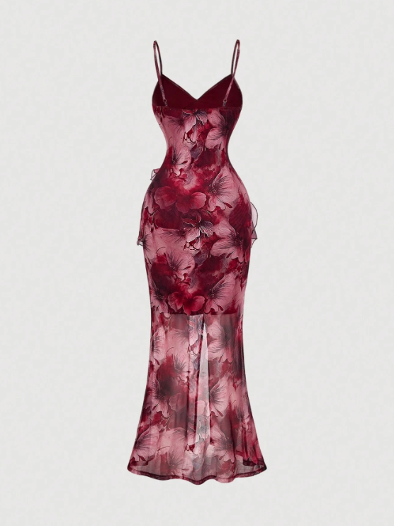 Camila High Slit Floral Maxi Dress