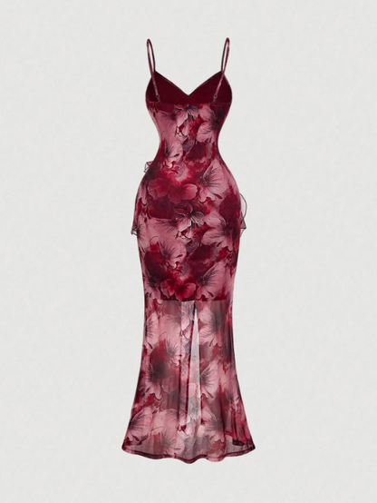 Camila High Slit Floral Maxi Dress