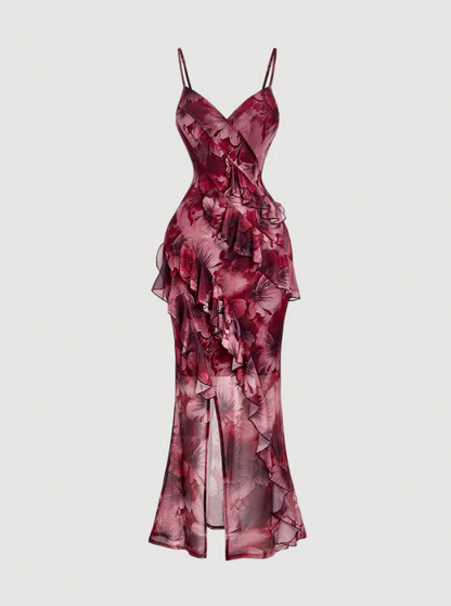 Camila High Slit Floral Maxi Dress
