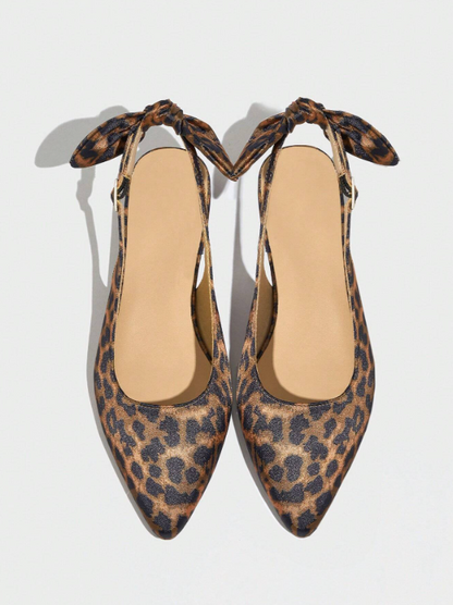 Attey - Leopard Bow Chunky, Pumps