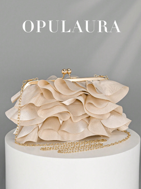 Aura Petal Clutch Bag