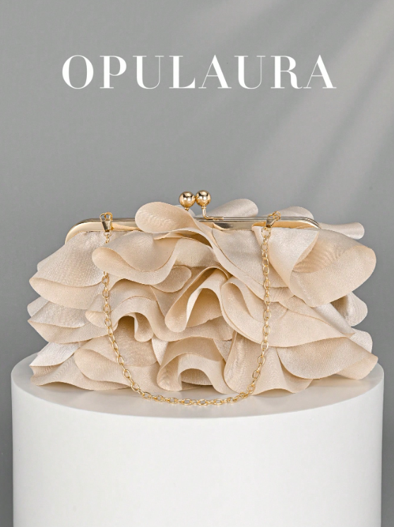 Aura Petal Clutch Bag