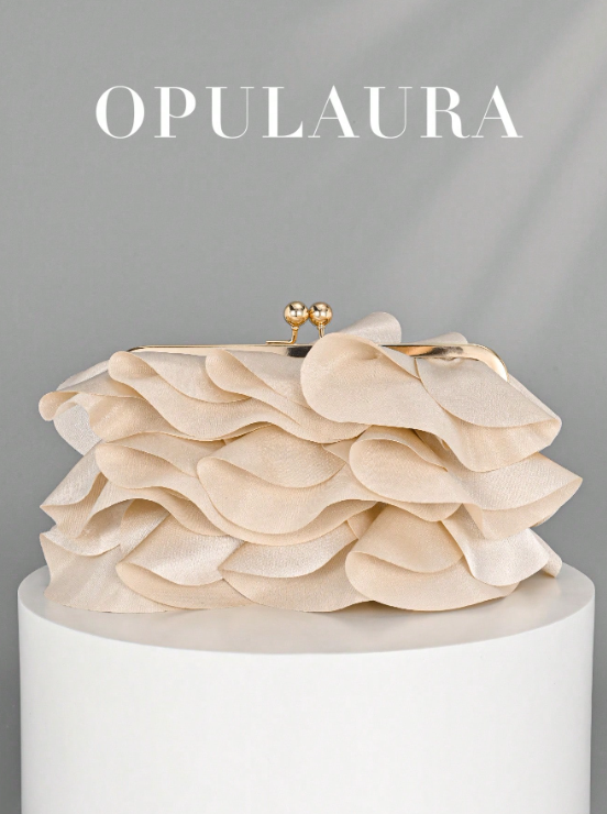 Aura Petal Clutch Bag