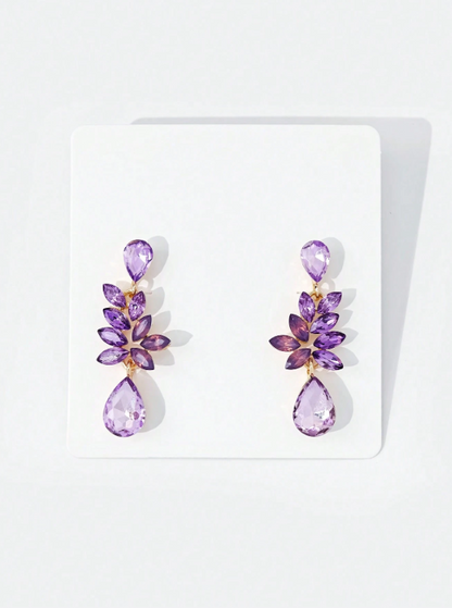 Collins Water Drop Floral Earrings