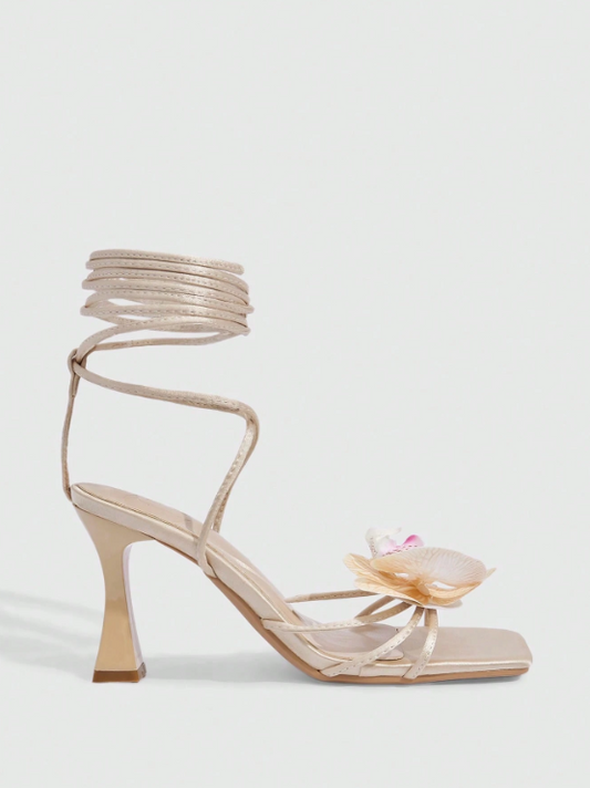 Sara Orchid Heel - Apricot