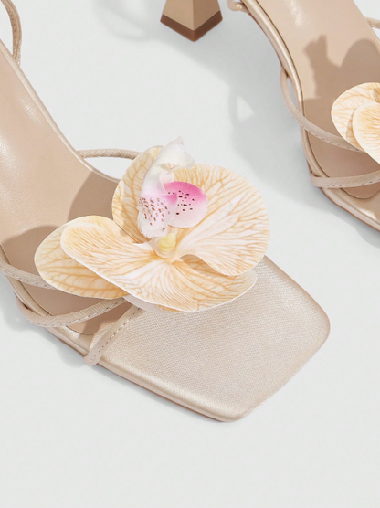 Sara Orchid Heel - Apricot