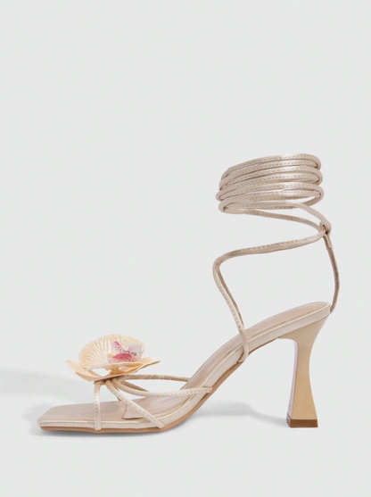 Sara Orchid Heel - Apricot