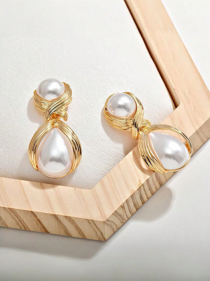 Morgan Pearl Teardrop Earrings