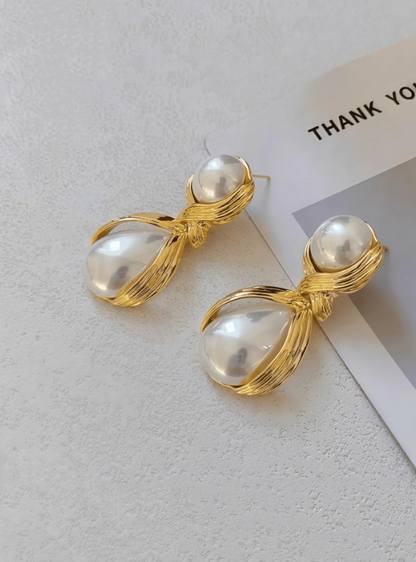 Morgan Pearl Teardrop Earrings