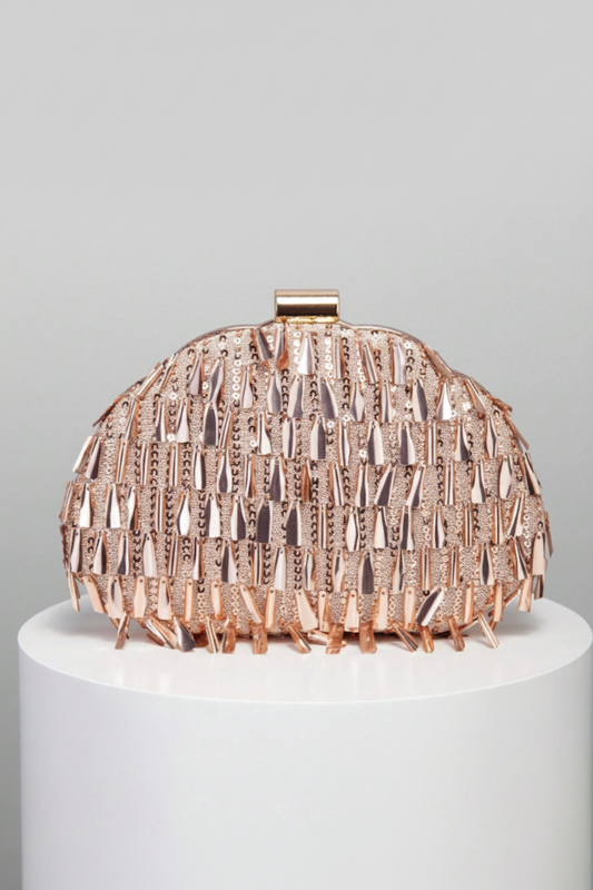 Grace Shiny Beaded Evening Clutch Bag