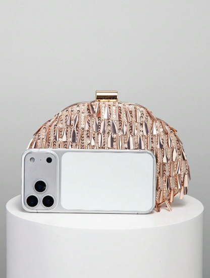 Grace Shiny Beaded Evening Clutch Bag