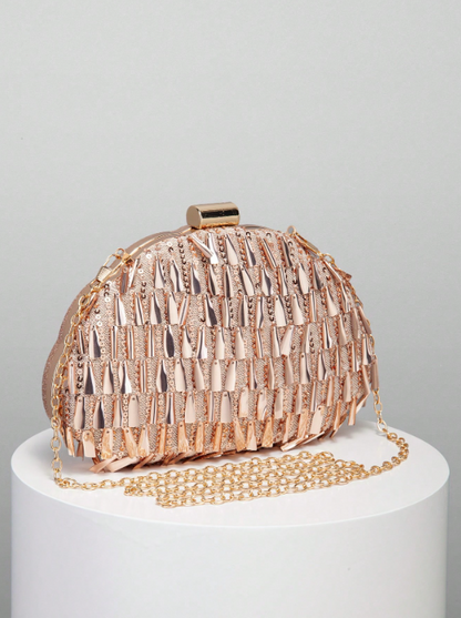 Grace Shiny Beaded Evening Clutch Bag