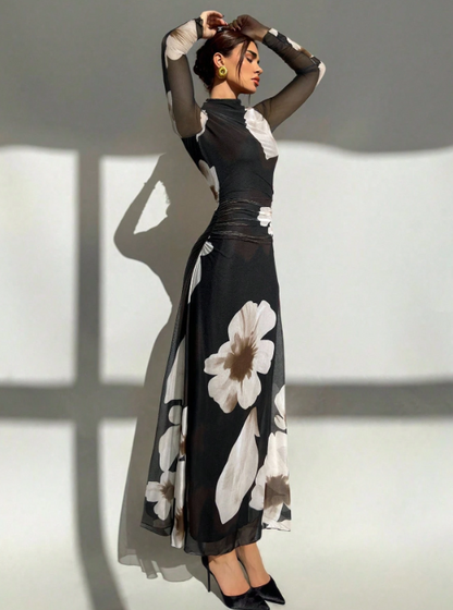 Patricia Tie Dye Floral Maxi Dress