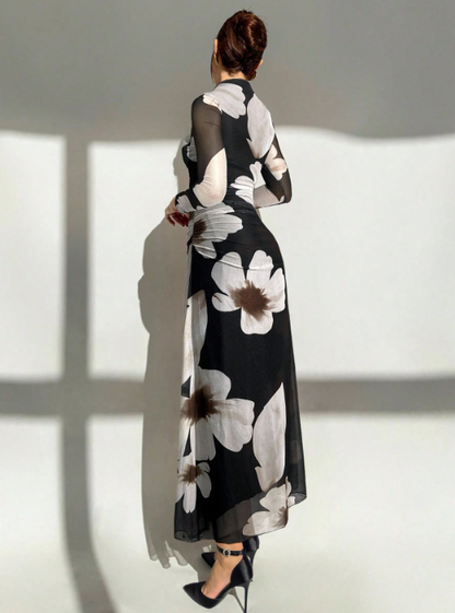 Patricia Tie Dye Floral Maxi Dress