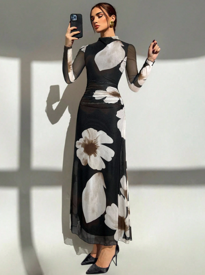 Patricia Tie Dye Floral Maxi Dress