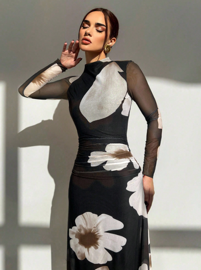 Patricia Tie Dye Floral Maxi Dress