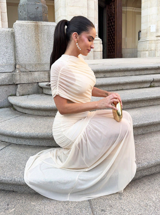 Marta Ruched Maxi Dress