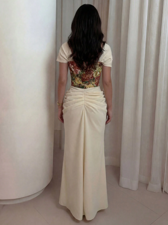 Nash Corset Mermaid Maxi Dress