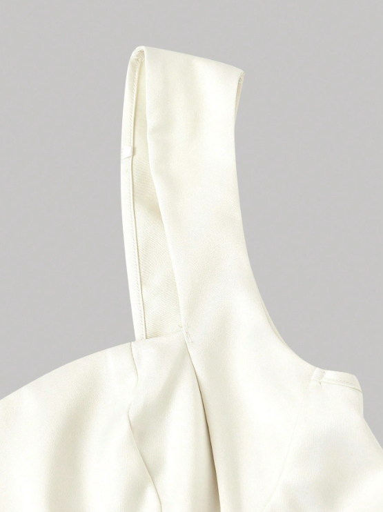 Kylie Mini Bow Dress - Beige