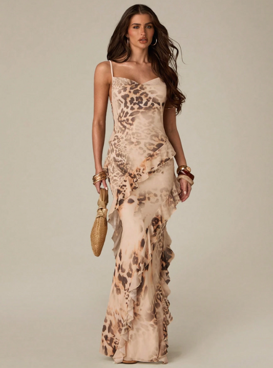 Félicia Ruffle Maxi Dress