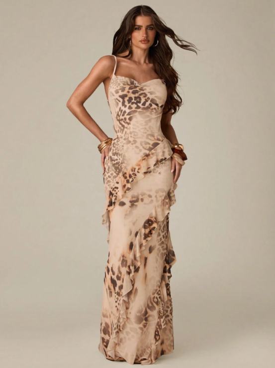Félicia Ruffle Maxi Dress