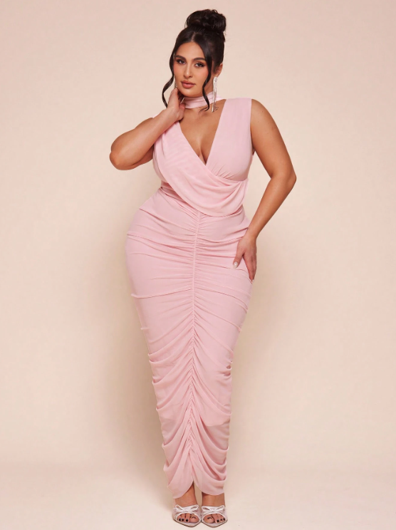 Barbie Doll Midi Dress - Pink
