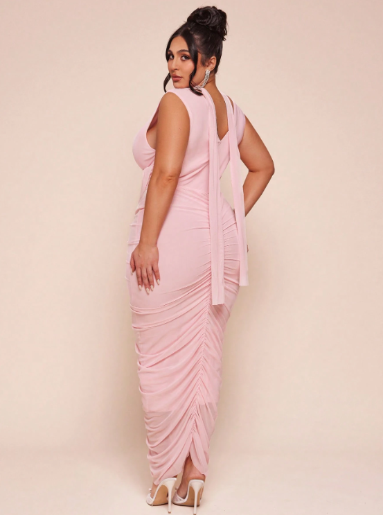 Barbie Doll Midi Dress - Pink