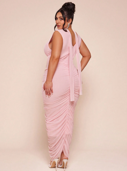 Barbie Doll Midi Dress - Pink
