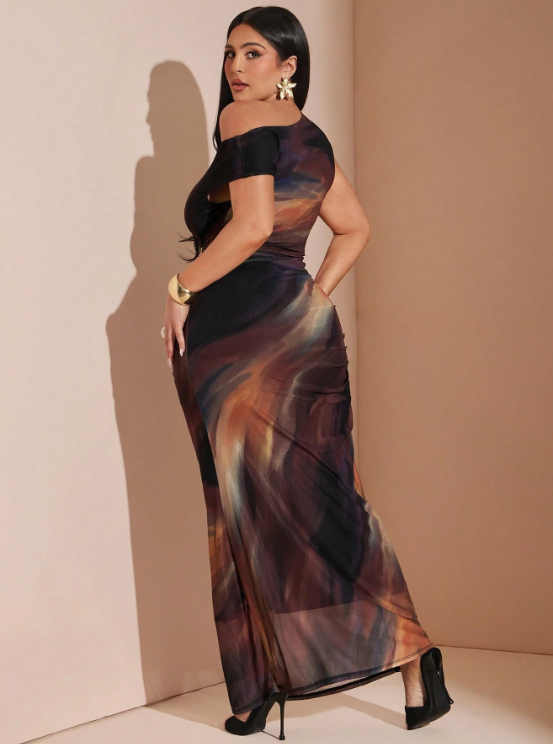 Alva Abstract Maxi Dress