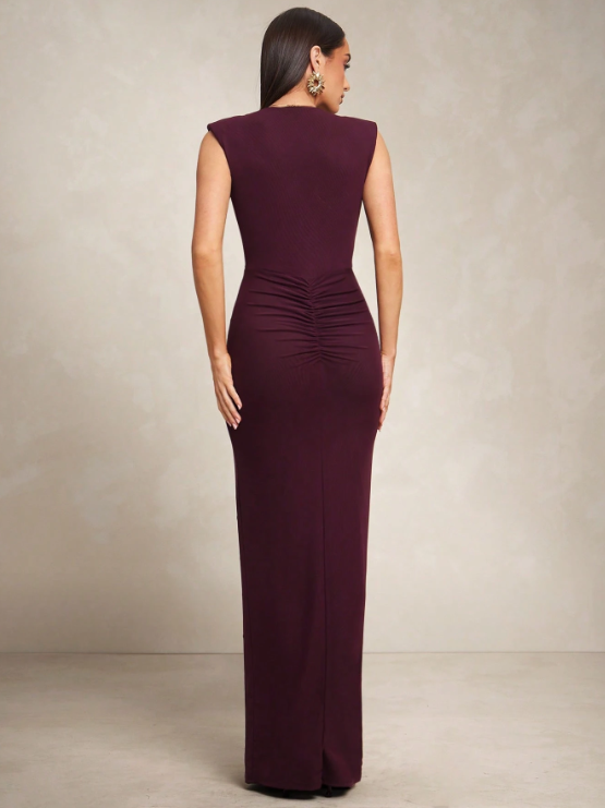 Eloise Maxi Dress - Burgundy