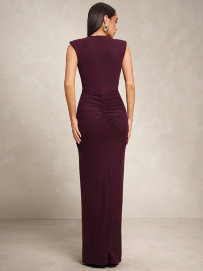 Eloise Maxi Dress - Burgundy