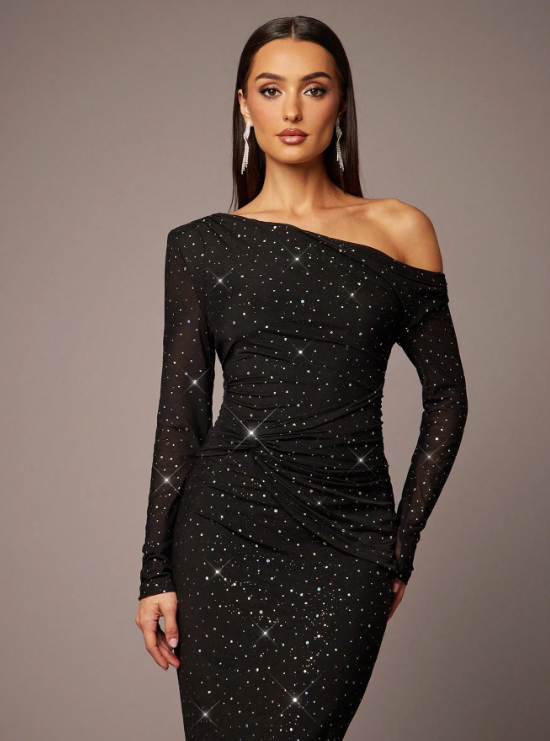 Pontee Sequin Maxi Dress